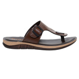 Inblu Men Brown T-Shape Sandal with Buckle Styling (9736_BROWN)