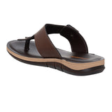Inblu Men Brown T-Shape Sandal with Buckle Styling (9736_BROWN)