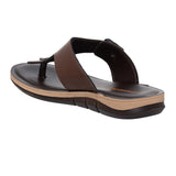 Inblu Men Brown T-Shape Sandal with Buckle Styling (9736_BROWN)