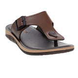 Inblu Men Brown T-Shape Sandal with Buckle Styling (9736_BROWN)