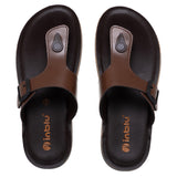 Inblu Men Brown T-Shape Sandal with Buckle Styling (9736_BROWN)