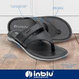 Inblu Men Black V-Shape Sandal (9741_BLACK)