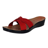 Aerowalk Women Slipper #0419 - RED
