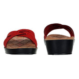 Aerowalk Women Slipper #0419 - RED