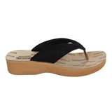 Aerowalk Women Slipper #20EO - BLACK