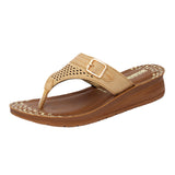 Aerowalk Women Slipper #9205 - BEIGE