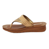 Aerowalk Women Slipper #9205 - BEIGE