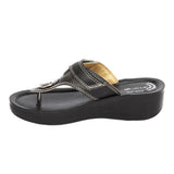 Aerowalk Women Slipper #AT08 - BLACK