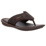 Inblu Men Brown Thong Style Flip-Flop with Textured Upper (AP75_BROWN)