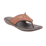 Inblu Men Tan Thong Style Flip-Flop with Textured Upper (AP75_TAN)