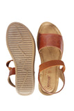 Aerowalk Women Tan Sandal with Textured Upper with Back Strap (AT12_TAN)