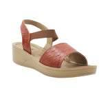 Aerowalk Women Tan Sandal with Textured Upper with Back Strap (AT12_TAN)