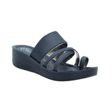 Aerowalk Women Navy Blue Toe Ring  Sandal with Slip-on Closure (AT16_N.BLUE)