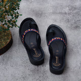 Aerowalk Women Blue One Toe Sandal with Stylish Upper & Slip-On Closure (AT20_BLUE)