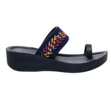 Aerowalk Women Blue One Toe Sandal with Stylish Upper & Slip-On Closure (AT20_BLUE)