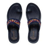 Aerowalk Women Blue One Toe Sandal with Stylish Upper & Slip-On Closure (AT20_BLUE)