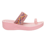 Aerowalk Women Pink One Toe Sandal with Stylish Upper & Slip-On Closure (AT20_PINK)