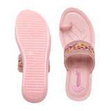 Aerowalk Women Pink One Toe Sandal with Stylish Upper & Slip-On Closure (AT20_PINK)