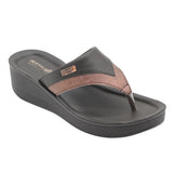 Aerowalk Women Copper Thong Style Sandal with Metallic Finish Upper (AT43_COPPER)