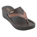 Aerowalk Women Copper Thong Style Sandal with Metallic Finish Upper (AT43_COPPER)