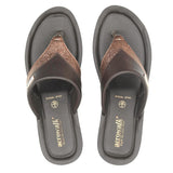Aerowalk Women Copper Thong Style Sandal with Metallic Finish Upper (AT43_COPPER)