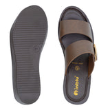 Aerowalk TAN Slipper with slip-on for female (AX22_TAN)