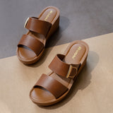 Aerowalk TAN Slipper with slip-on for female (AX22_TAN)