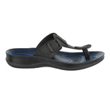 Aerowalk Women Slipper  #1305 - BLACK & NAVY BLUE