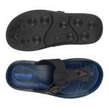 Aerowalk Women Slipper  #1305 - BLACK & NAVY BLUE