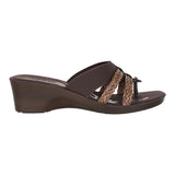 Aerowalk Women Slipper #0565 - BROWN