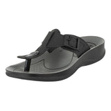 Aerowalk Women Slipper  #1305 - BLACK & GREY