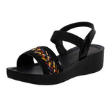 Aerowalk Women Sandal #AT84 - BLACK