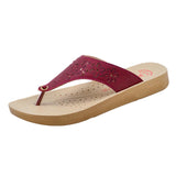Aerowalk Women Slippers #MZ45 - RED