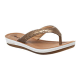 Inblu Women Textured Gold Slipper (BA18_A.GOLD)