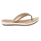 Inblu Women Textured Gold Slipper (BA18_A.GOLD)