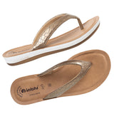 Inblu Women Textured Gold Slipper (BA18_A.GOLD)