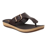 Inblu Women Brown T-Strap Flat Sandal (BA63_BROWN)