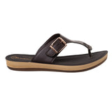 Inblu Women Brown T-Strap Flat Sandal (BA63_BROWN)