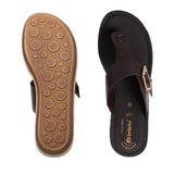 Inblu Women Brown T-Strap Flat Sandal (BA63_BROWN)