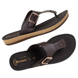 Inblu Women Brown T-Strap Flat Sandal (BA63_BROWN)