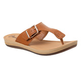 Inblu Women Tan T-Strap Flat Sandal (BA63_TAN)
