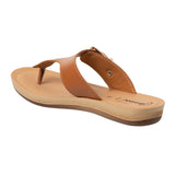 Inblu Women Tan T-Strap Flat Sandal (BA63_TAN)