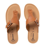 Inblu Women Tan T-Strap Flat Sandal (BA63_TAN)