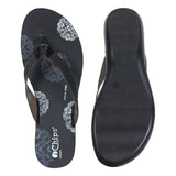 Chips Women Slipper #90B9 - BLACK