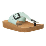 Aerowalk Women Mint Green T-Strap Flat Sandal (CK10_MINT GREEN)