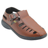 Inblu Men Tan Fisherman Sandal with Buckle Closure (CM01_TAN)