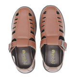 Inblu Men Tan Fisherman Sandal with Buckle Closure (CM01_TAN)