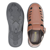 Inblu Men Tan Fisherman Sandal with Buckle Closure (CM01_TAN)