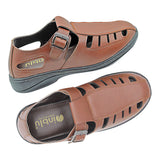 Inblu Men Tan Fisherman Sandal with Buckle Closure (CM01_TAN)