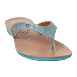 Aerowalk Women Sea Green Flat Sandal (CN71_M.Sea Green)